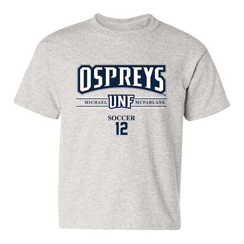 UNF - NCAA Men's Soccer : Michael McFarlane - Youth T-Shirt Classic Fashion Shersey