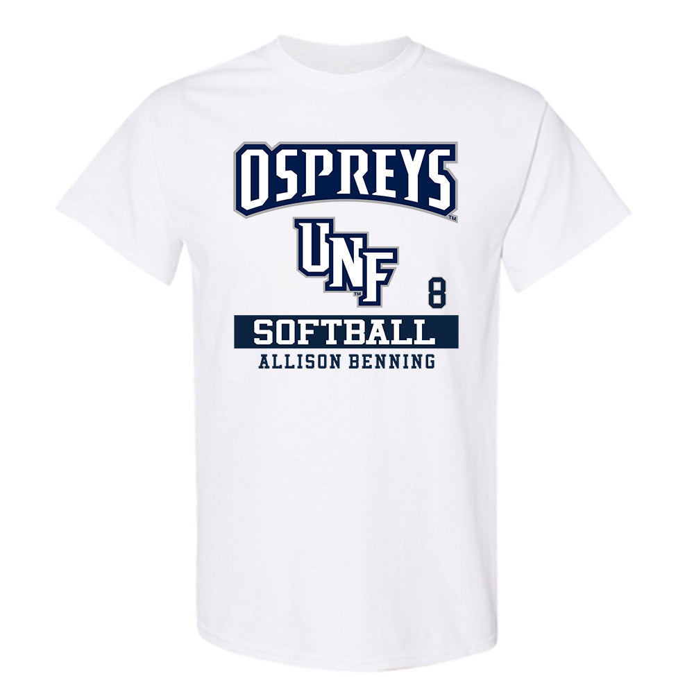 UNF - NCAA Softball : Allison Benning - T-Shirt Classic Fashion Shersey