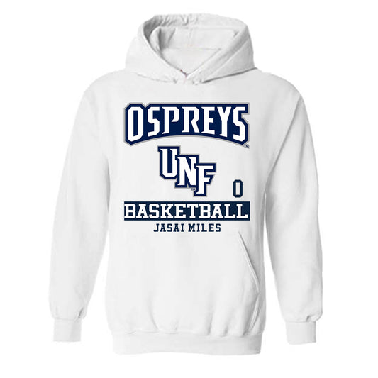 UNF - NCAA Men's Basketball : Jasai Miles - Hooded Sweatshirt Classic Fashion Shersey