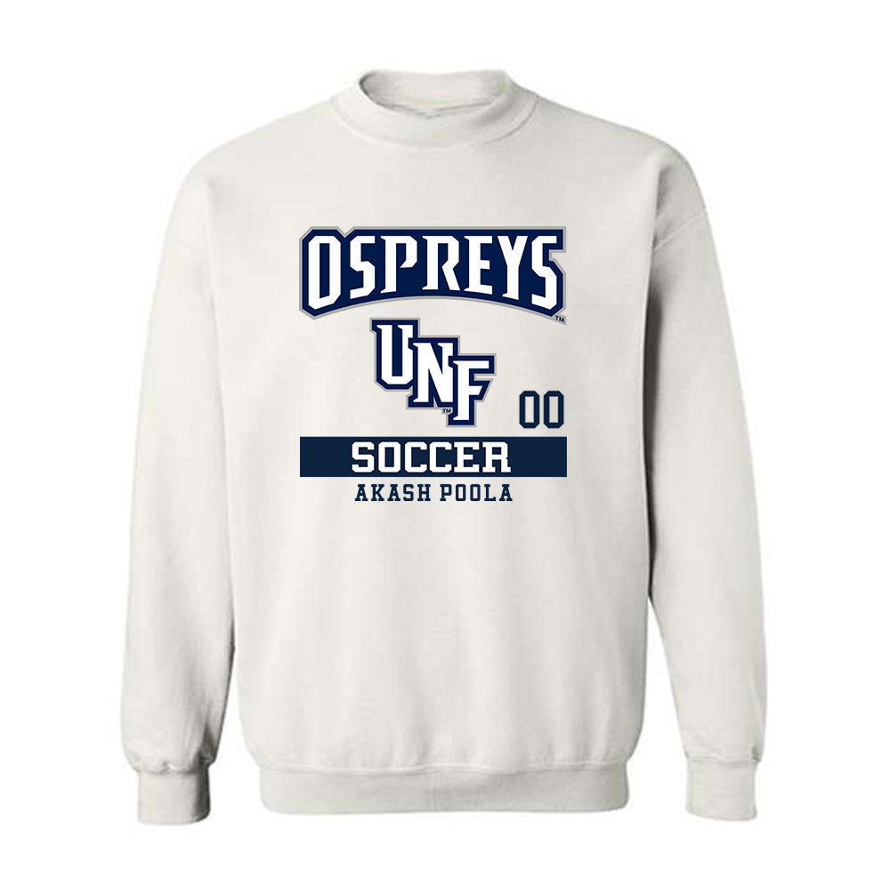 UNF - NCAA Men's Soccer : Akash Poola - Crewneck Sweatshirt Classic Fashion Shersey