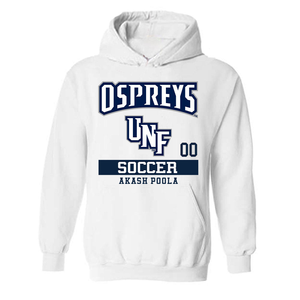 UNF - NCAA Men's Soccer : Akash Poola - Hooded Sweatshirt Classic Fashion Shersey