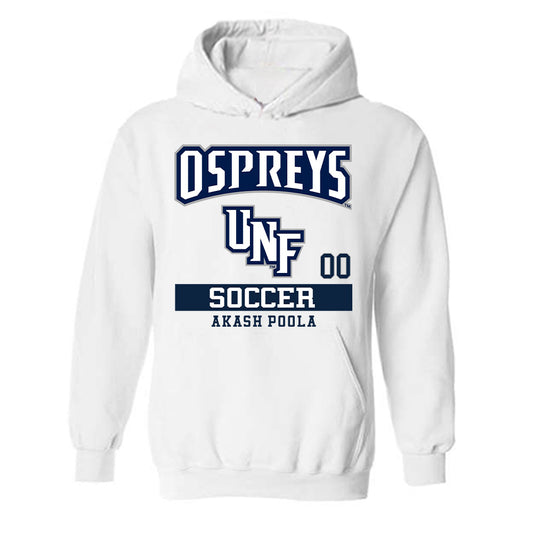 UNF - NCAA Men's Soccer : Akash Poola - Hooded Sweatshirt Classic Fashion Shersey