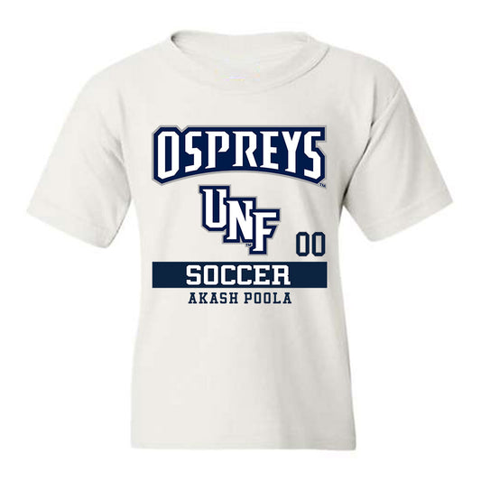 UNF - NCAA Men's Soccer : Akash Poola - Youth T-Shirt Classic Fashion Shersey