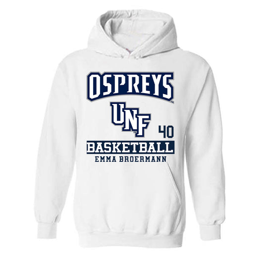 UNF - NCAA Women's Basketball : Emma Broermann - Hooded Sweatshirt Classic Fashion Shersey