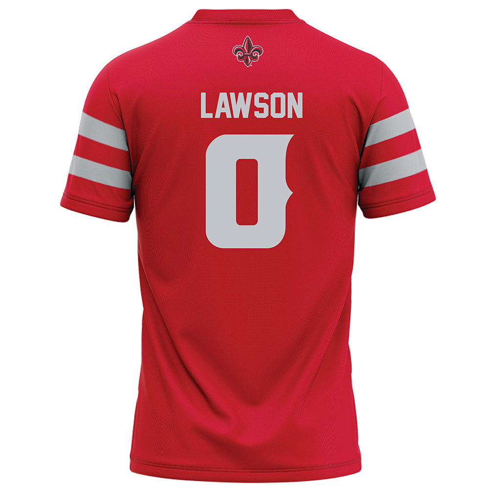 Louisiana - NCAA Football : Jordan Lawson - Red Football Jersey