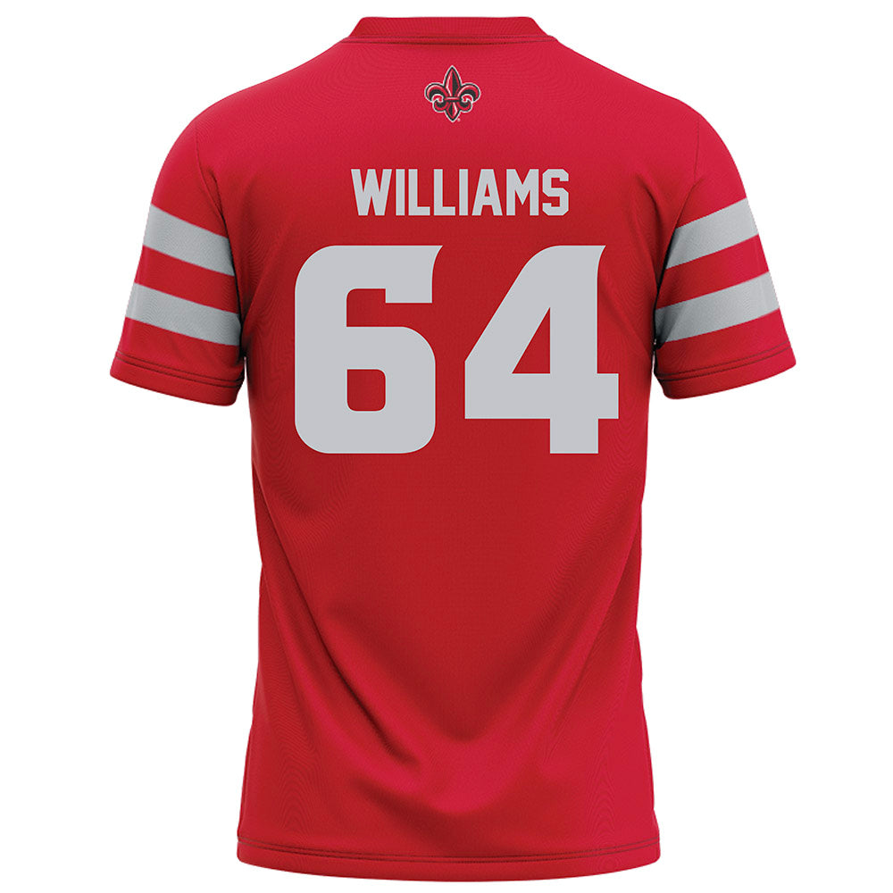Louisiana - NCAA Football : Bryant Williams - Red Football Jersey