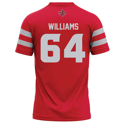 Louisiana - NCAA Football : Bryant Williams - Red Football Jersey