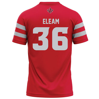 Louisiana - NCAA Football : Maurion Eleam - Red Football Jersey