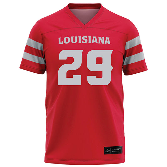 Louisiana - NCAA Football : Denim Day - Red Football Jersey