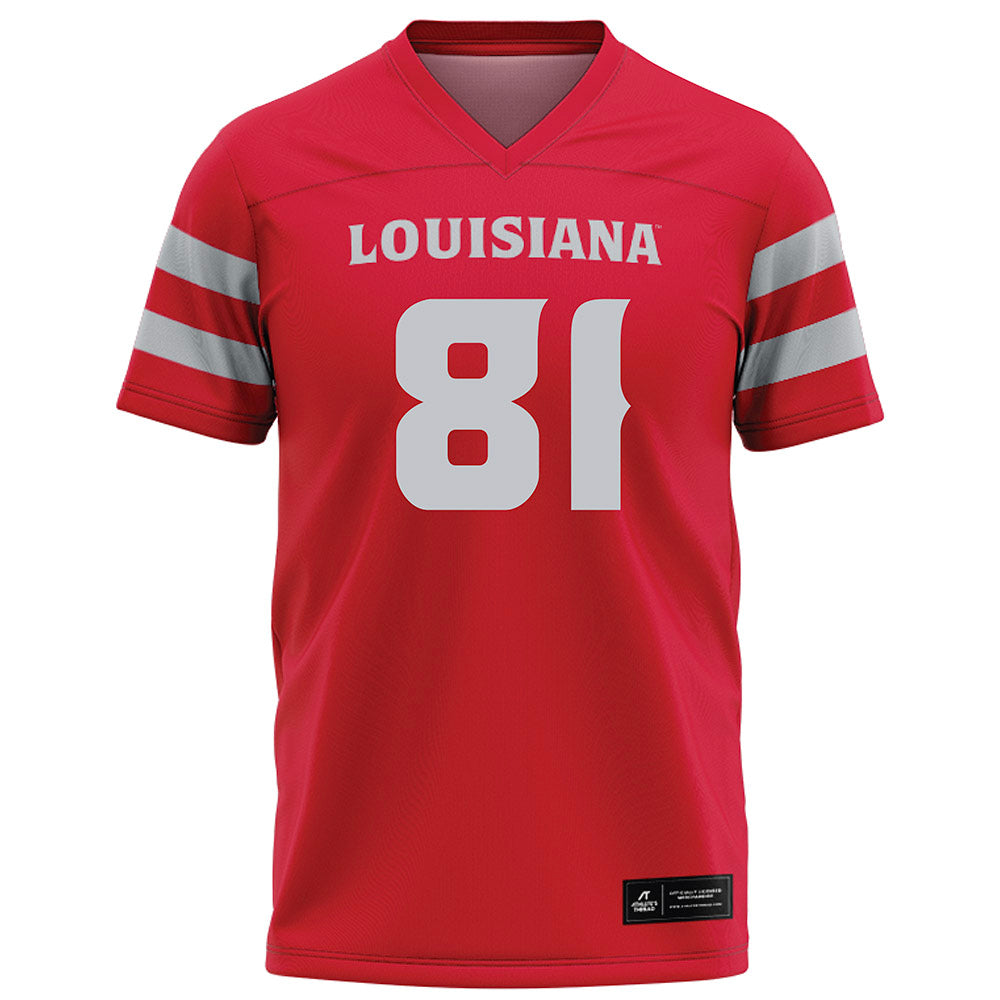 Louisiana - NCAA Football : Jaydon Johnson - Red Football Jersey