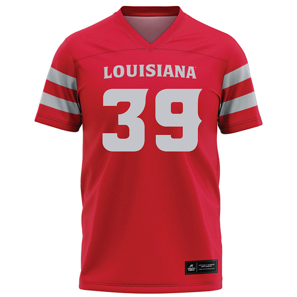 Louisiana - NCAA Football : Carter Milliron - Red Football Jersey