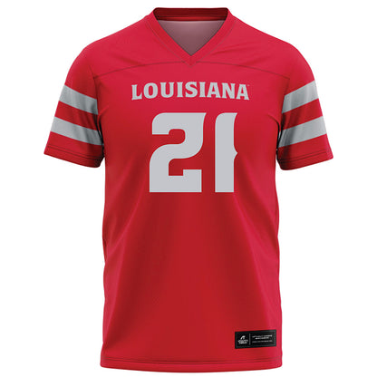 Louisiana - NCAA Football : Zylan Perry - Red Football Jersey