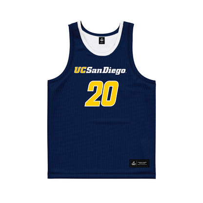 UCSD - NCAA Men's Basketball : Aidan Burke - Basketball Jersey