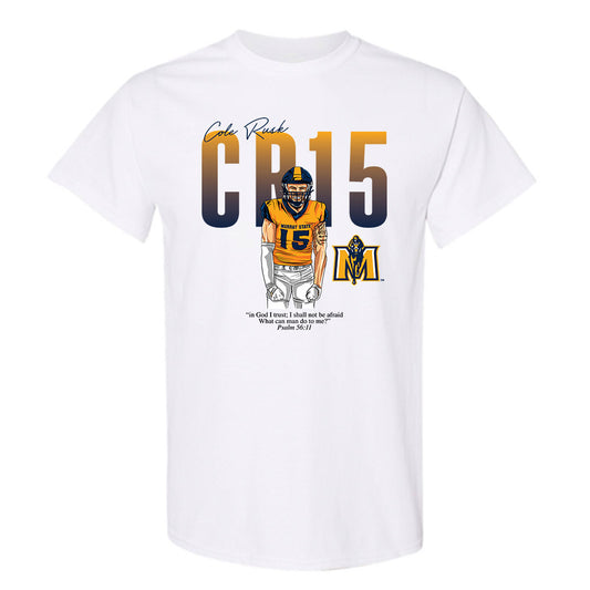 Murray State - NCAA Football : Cole Rusk - Caricature Short Sleeve T-Shirt