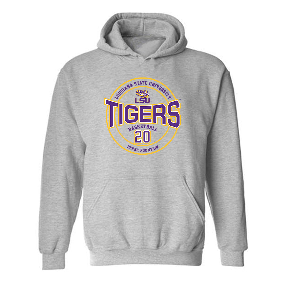 LSU - NCAA Men's Basketball : Derek Fountain - Hooded Sweatshirt Classic Fashion Shersey