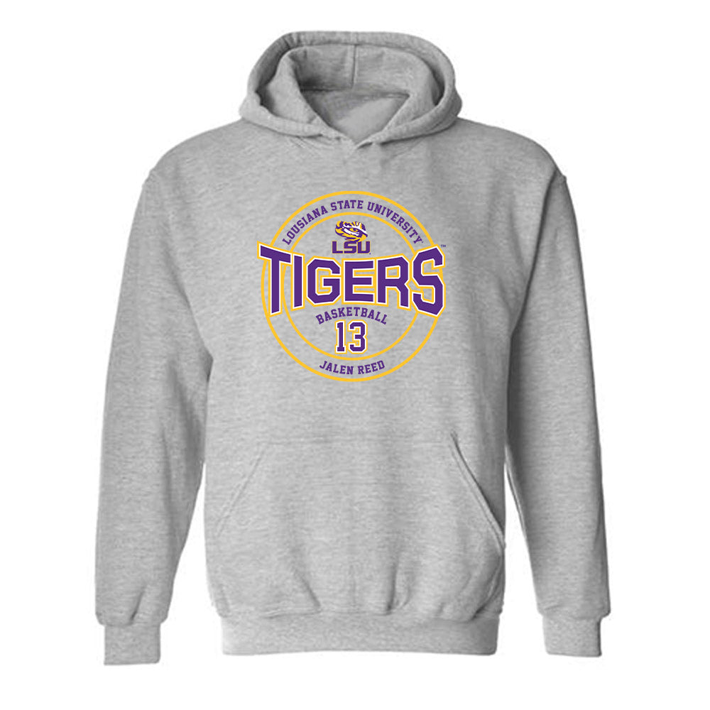 LSU - NCAA Men's Basketball : Jalen Reed - Hooded Sweatshirt Classic Fashion Shersey