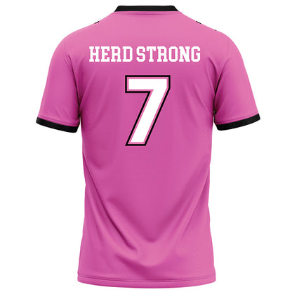 Marshall - NCAA Football : Caleb Coombs - Pink Fashion Jersey