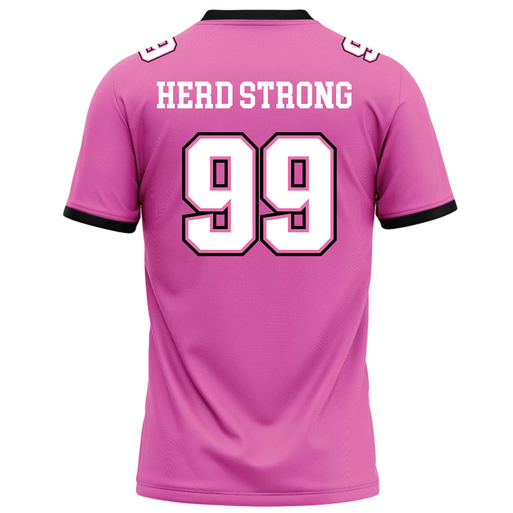 Marshall - NCAA Football : Isaiah Gibson - Pink Fashion Jersey