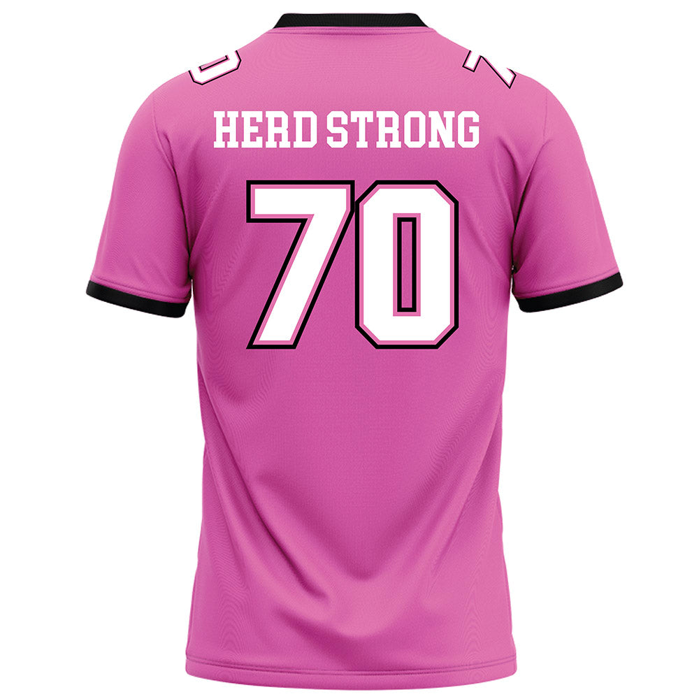 Marshall - NCAA Football : Jalen Slappy - Pink Fashion Jersey