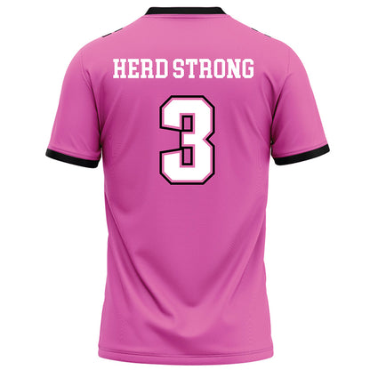 Marshall - NCAA Football : Ishmael Ibraheem - Pink Fashion Jersey