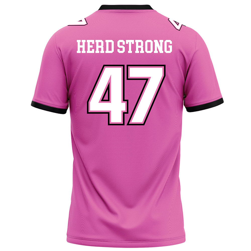 Marshall - NCAA Football : Matthew Bosset - Pink Fashion Jersey