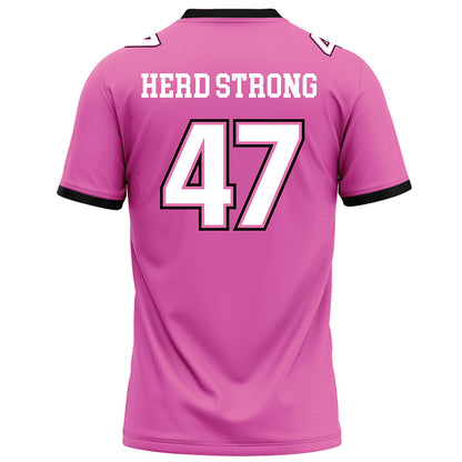 Marshall - NCAA Football : Matthew Bosset - Pink Fashion Jersey