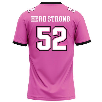 Marshall - NCAA Football : Mikailin Warren - Pink Fashion Jersey