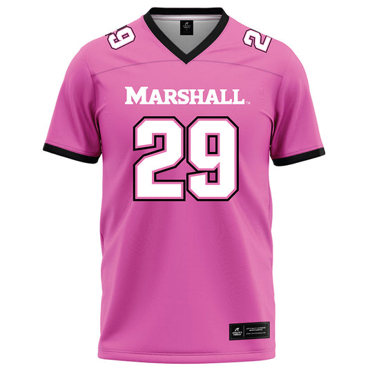 Marshall - NCAA Football : CJ Fazio - Pink Fashion Jersey