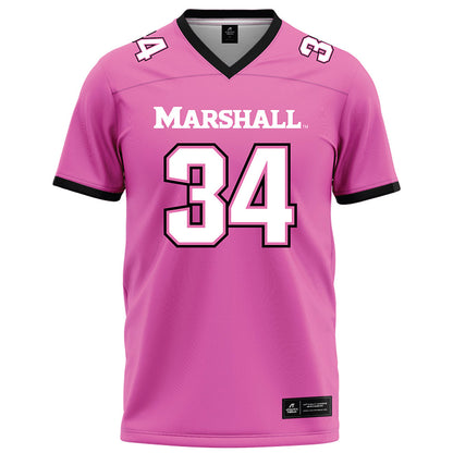 Marshall - NCAA Football : Andrew Morris - Pink Fashion Jersey