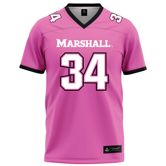 Marshall - NCAA Football : Andrew Morris - Pink Fashion Jersey