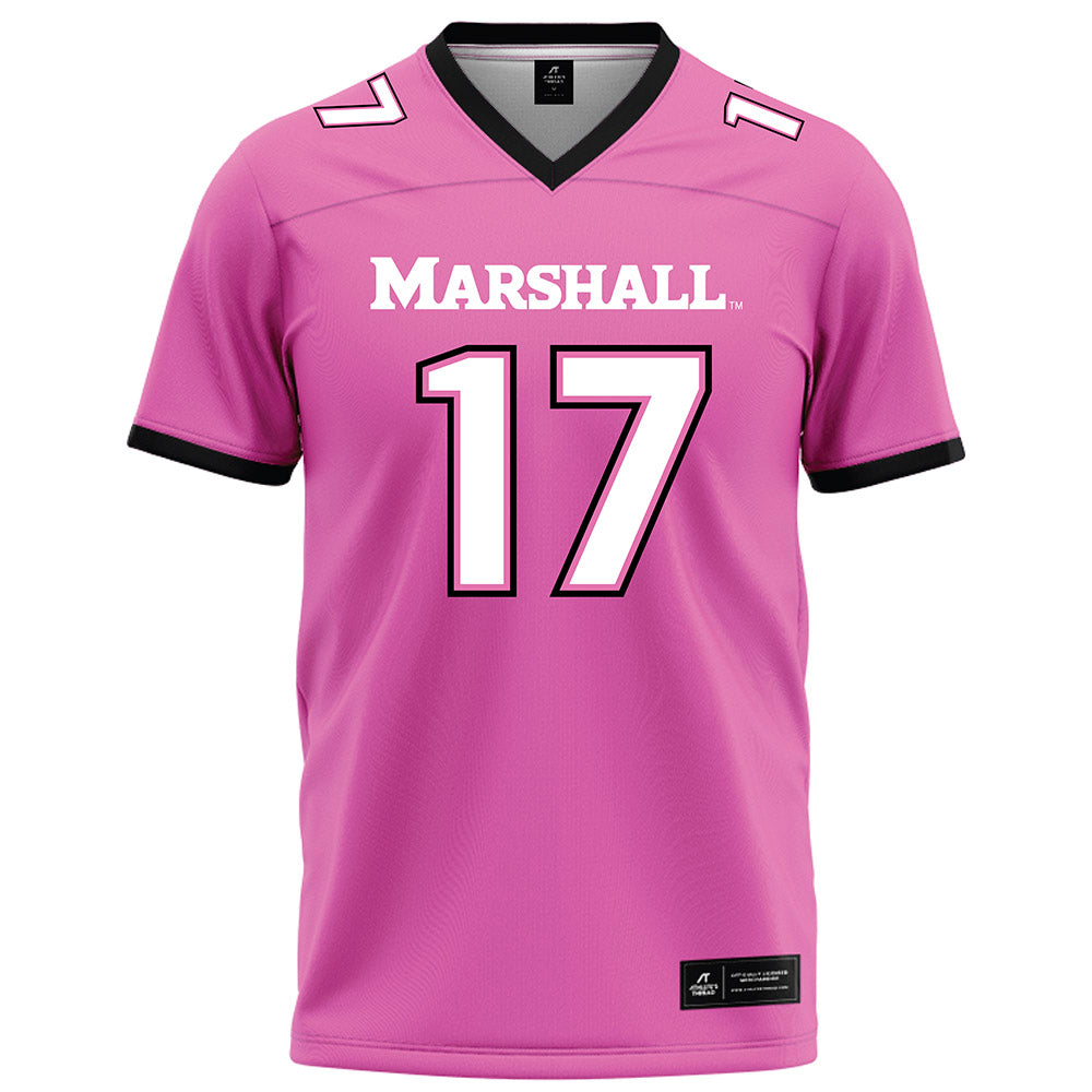 Marshall - NCAA Football : Leon Hart Jr - Pink Fashion Jersey