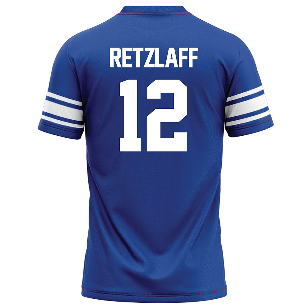 BYU - NCAA Football : Jake Retzlaff - Blue Fashion Jersey