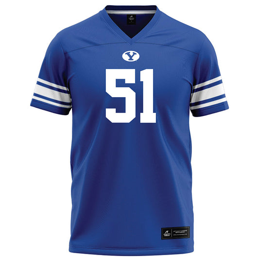 BYU - NCAA Football : Sonny Makasini - Blue Fashion Jersey