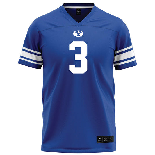 BYU - NCAA Football : Chaz Ah You - Blue Fashion Jersey