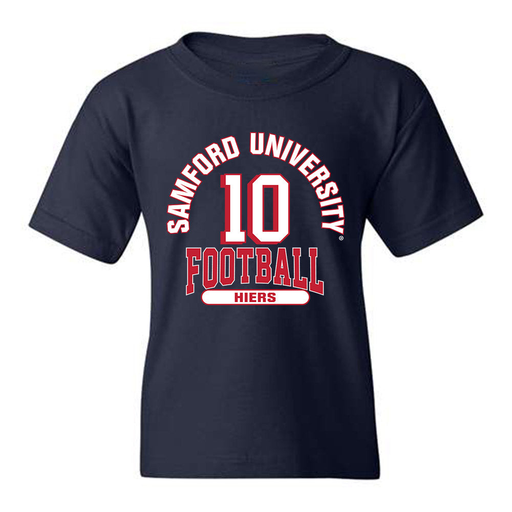 Samford - NCAA Football : Michael Hiers - Navy Classic Fashion Youth T-Shirt