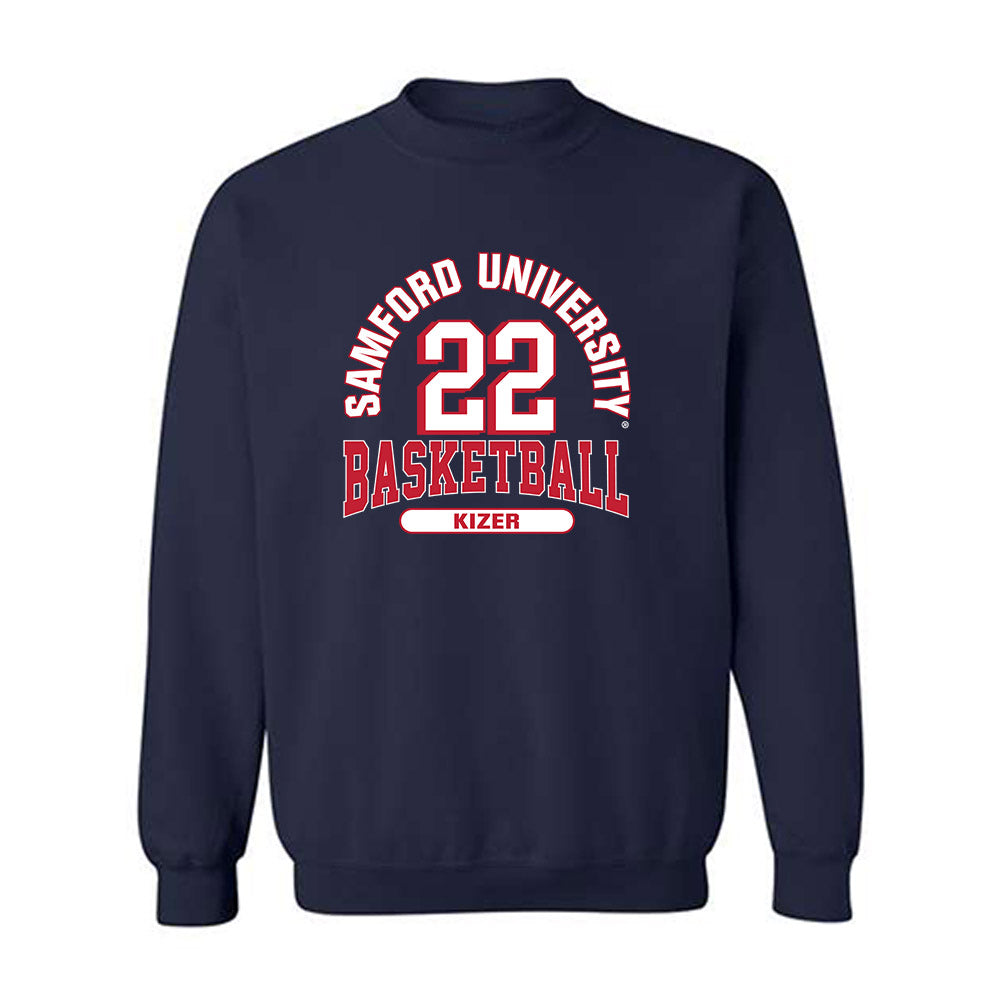 Samford - NCAA Men's Basketball : Thomas Kizer - Crewneck Sweatshirt Classic Fashion Shersey