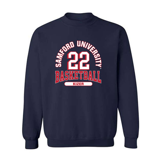 Samford - NCAA Men's Basketball : Thomas Kizer - Crewneck Sweatshirt Classic Fashion Shersey