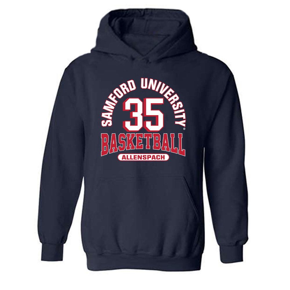 Samford - NCAA Men's Basketball : Riley Allenspach - Hooded Sweatshirt Classic Fashion Shersey