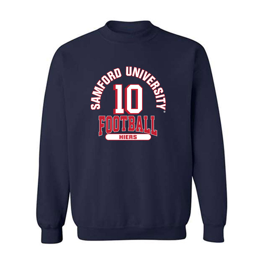 Samford - NCAA Football : Michael Hiers - Navy Classic Fashion Sweatshirt