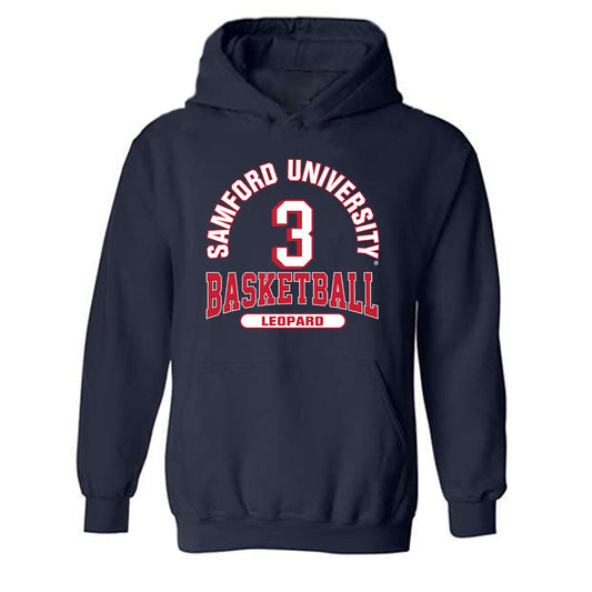 Samford - NCAA Men's Basketball : Chandler Leopard - Hooded Sweatshirt Classic Fashion Shersey