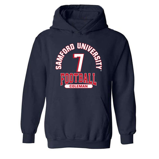 Samford - NCAA Football : Jim Coleman - Hooded Sweatshirt Classic Fashion Shersey