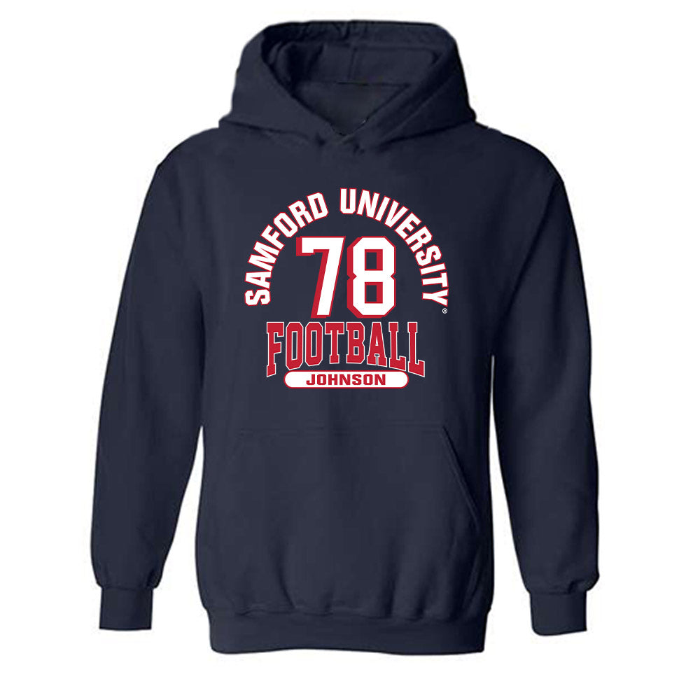 Samford - NCAA Football : Duncan Johnson - Hooded Sweatshirt Classic Fashion Shersey