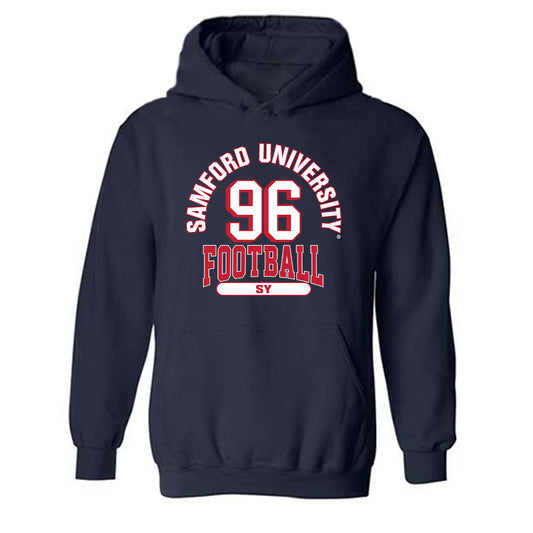 Samford - NCAA Football : Nazir Sy - Hooded Sweatshirt Classic Fashion Shersey
