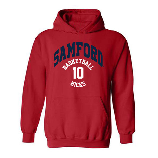 Samford - NCAA Men's Basketball : Garrett Hicks - Hooded Sweatshirt Classic Fashion Shersey