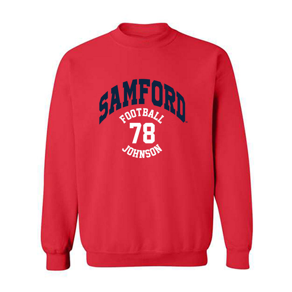 Samford - NCAA Football : Duncan Johnson - Crewneck Sweatshirt Classic Fashion Shersey