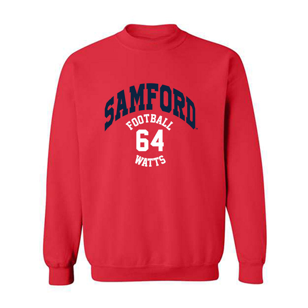 Samford - NCAA Football : Noah Watts - Crewneck Sweatshirt Classic Fashion Shersey