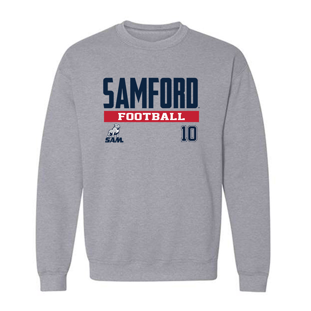 Samford - NCAA Football : Michael Hiers - Grey Classic Fashion Sweatshirt