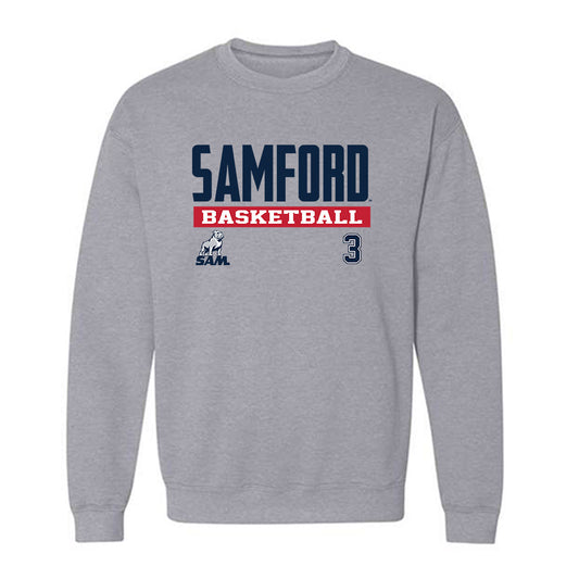 Samford - NCAA Men's Basketball : Chandler Leopard - Crewneck Sweatshirt Classic Fashion Shersey