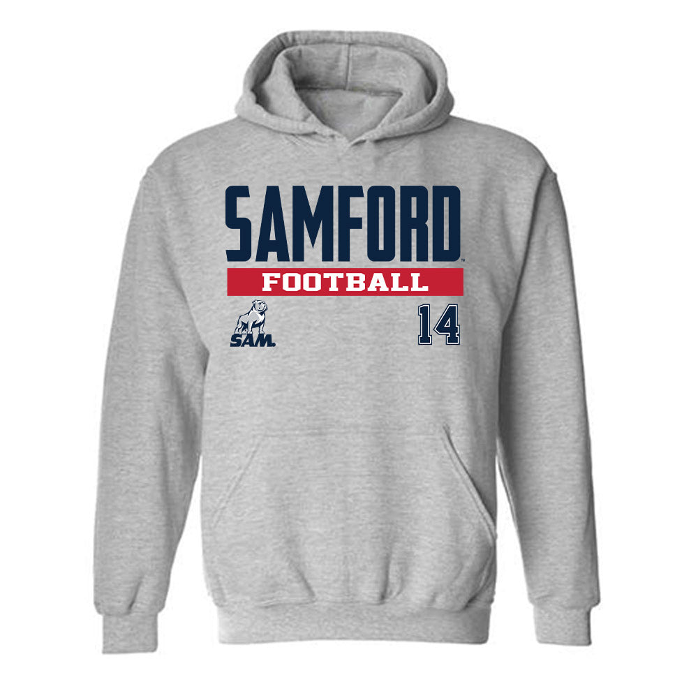 Samford - NCAA Football : Trey Newsome - Hooded Sweatshirt Classic Fashion Shersey
