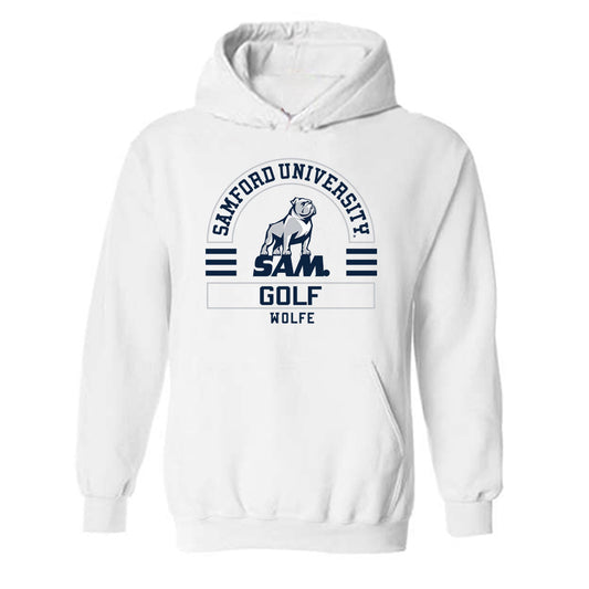 Samford - NCAA Men's Golf : Nolen Wolfe - Hooded Sweatshirt Classic Fashion Shersey